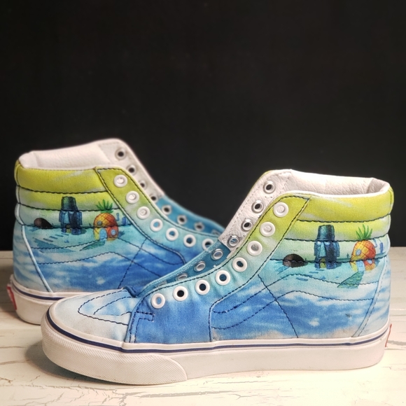 Vans X SpongeBob Sk8 Hi Imaginaaation - size 4.5 Youth or 6.5 Women's - Picture 13 of 16